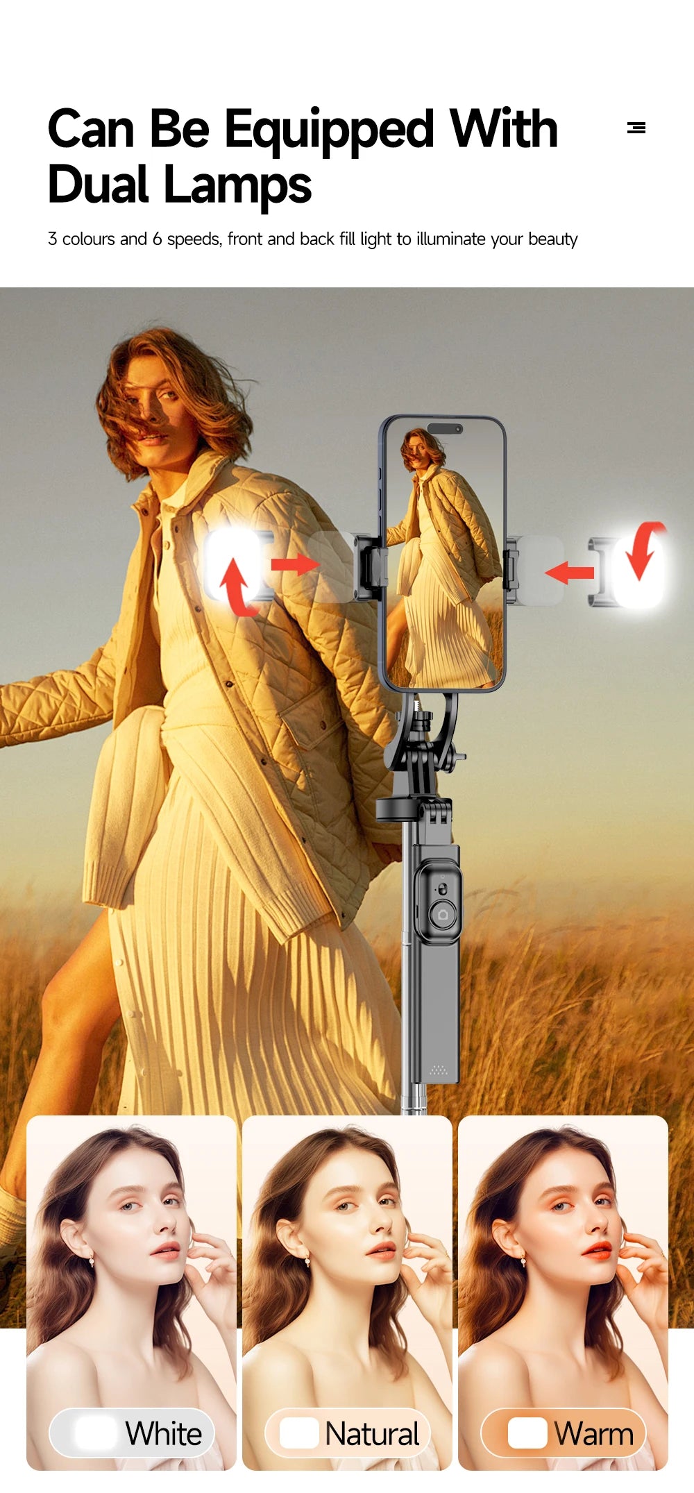 TOKQI Extendable Tripod with Bluetooth Remote,1/4'' Screw,Phone Holder,72inch Monopod for Smartphone Camera Projector brackets - LKBA