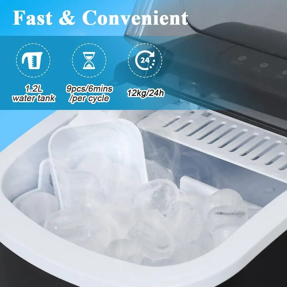 Ice Maker Machine Ice Cube Tray 12KG Bar - LKBA