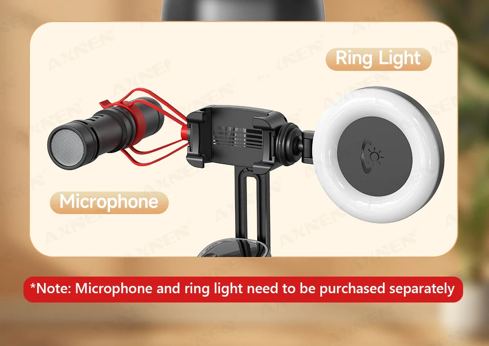 360°Rotating P05 AI Face Tracking Desktop Gimbal Stabilizer Intelligent Follow Shoot Gesture Control - LKBA