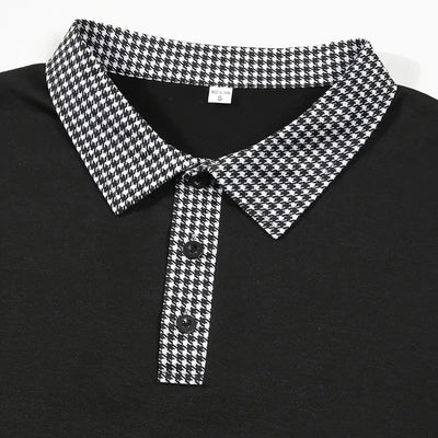 Spring and Autumn Men's Long Sleeve Polo Shirt Classic Business Office T-shirt Male Street Casual Fashion Solid Color Top