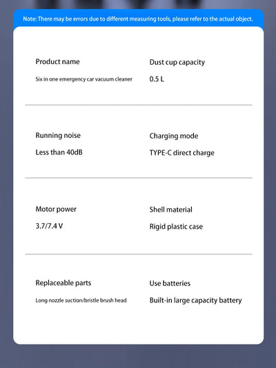 Xiaomi Multi-Purpose Vacuum Cleaner Wireless Charging Suction And Blowing Dual-Use Brushless Small mini Handheld Car High-Power - LKBA