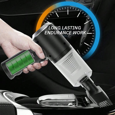 3 In 1 Integrated Suction And Blowing Vacuum Combination Vacuum Cleaner USB Charging Small Car Household Vacuum Cleaner - LKBA