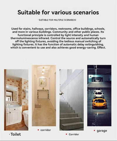 E27 Screw Lamp Base Sound Voice Control Delay Switch Light Socket Adapter AC180-240V Lighting Accessories LED Bulb Holder - LKBA