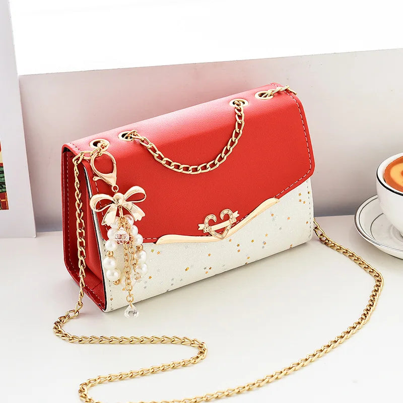 Spring and summer new sequined women's shoulder crossbody Korean - LKBA