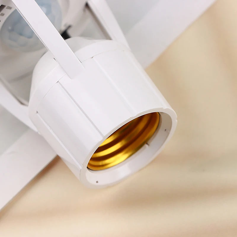 Smart E27 PIR Motion Sensor Light Switch 110V 220V Detector Base Lamp Holder Lux Time Delay Adjust Control Bulb Socket - LKBA