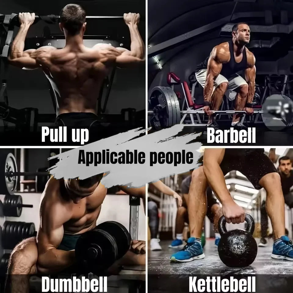 Weight Lifting Hook Grips With Wrist Wraps Hand-Bar Wrist Strap Gym Fitness Hook Weight Strap Pull-Ups Power Lifting Gloves - LKBA