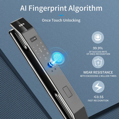 XSDTS Wifi Tuya APP Face Recognition Smart Door Lock with Camera Video Call Voice Intercom Digital Door Lock Automatic Door Lock - LKBA