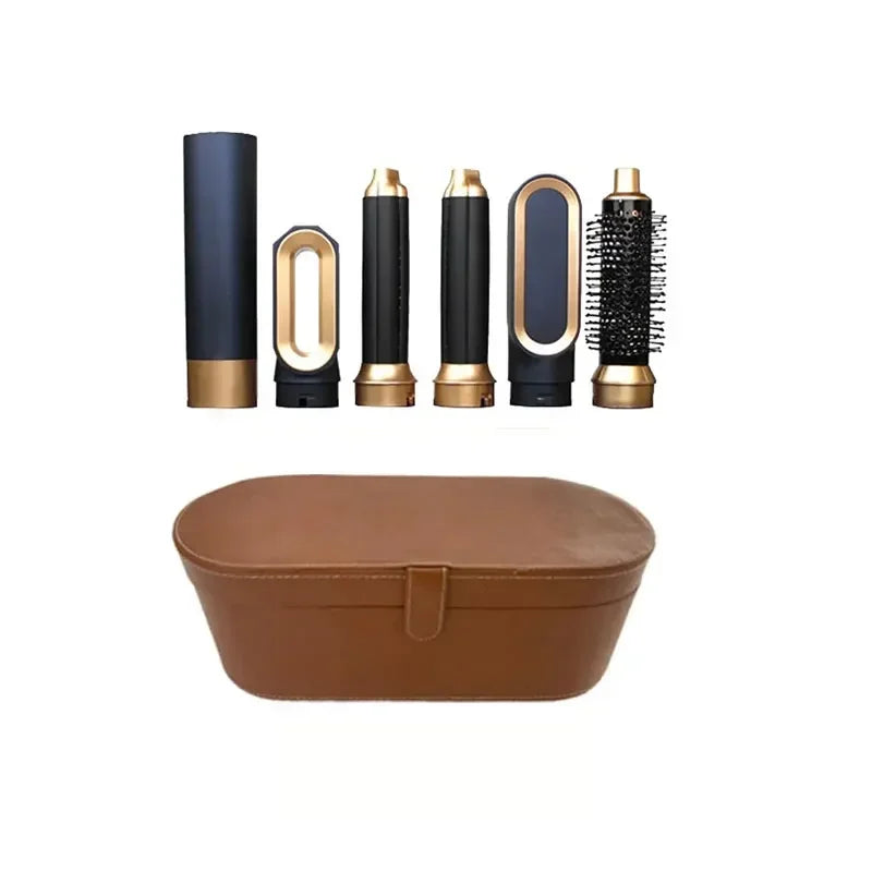 5 in 1 Hair Dryer Brush Hot Comb Set Professional Curling Iron Hair Straightener Styling Tool for Professional Hair Dryer - LKBA