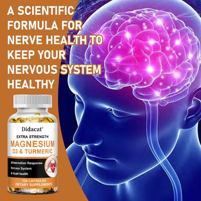 High Absorption Magnesium Capsules 500 Mg - Helps Improve Muscle, Sleep, Joint, Bone, Immune, and Cardiovascular Health - LKBA