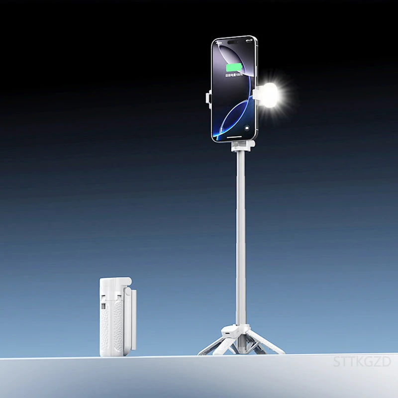 Super Mini Selfie Stick Phone Holder Shooting Bluetooth Remote for Live Broadcast - LKBA