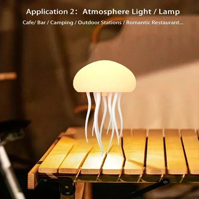 Upgraded Silent Jellyfish Lamp, Jelly Fish Light With Dancing Legs, Voice Control for Bedrooms, Living Room and Christmas Gifts - LKBA