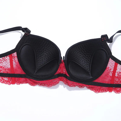 New Style Sexy Women Bra Set Lace Thin Cup B C Underwired Underwear Small Chest Gathering Push Up Lingerie Breast Bra Thong