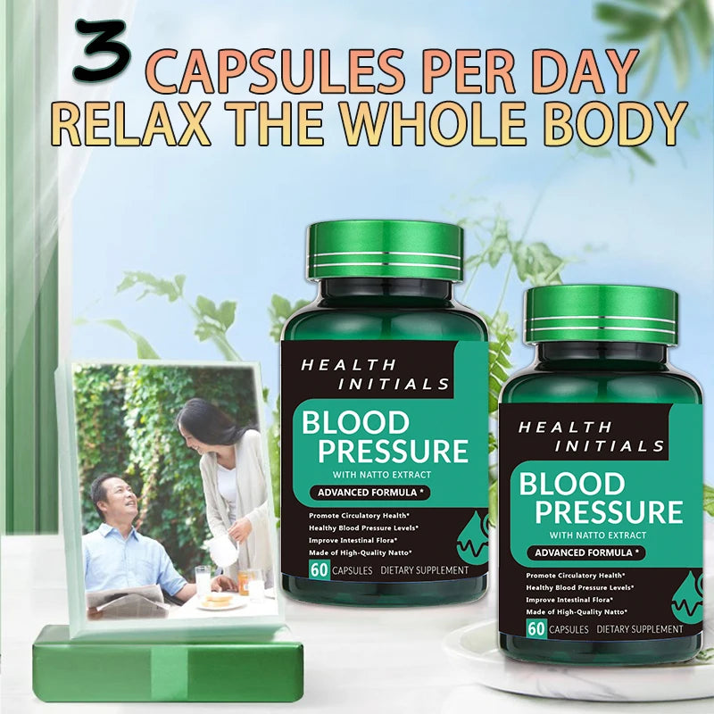 Nattokinase Capsules Blood Vessel Clean Dissolve Blood Clots Lowering Pressure Prevent Arteriosclerosis Improve Vascular Health - LKBA