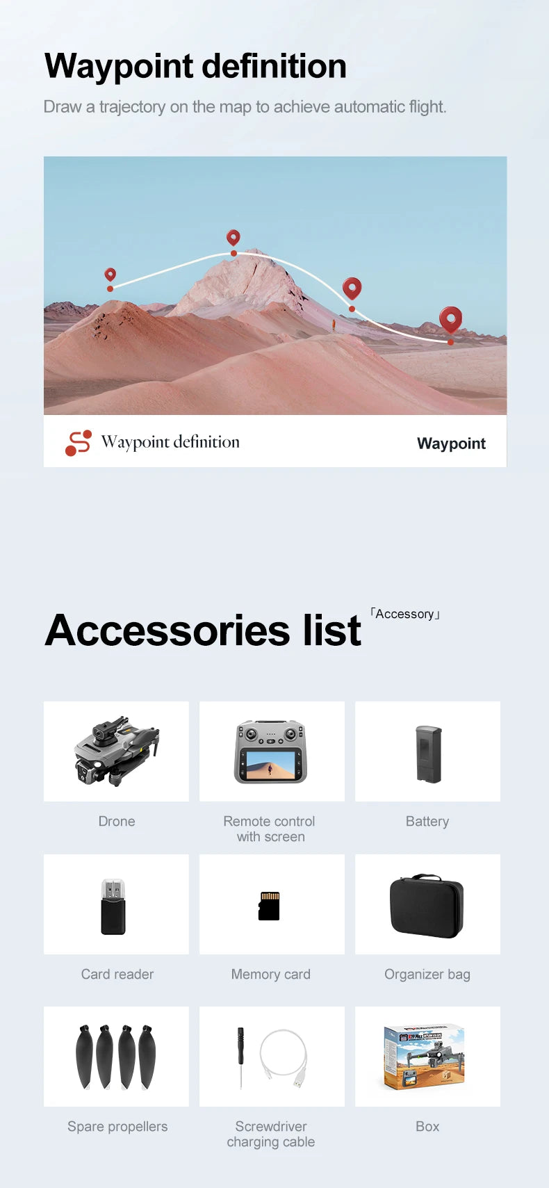 New K19 Max Drone 4.5-Inch Large Screen 360° Obstacle Avoidance GPS Positioning Optical Flow Positioning RC Airdrop Device - LKBA