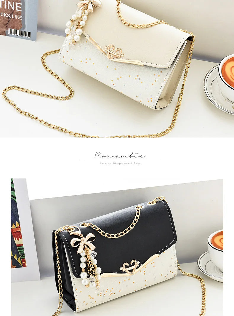 Spring and summer new sequined women's shoulder crossbody Korean - LKBA