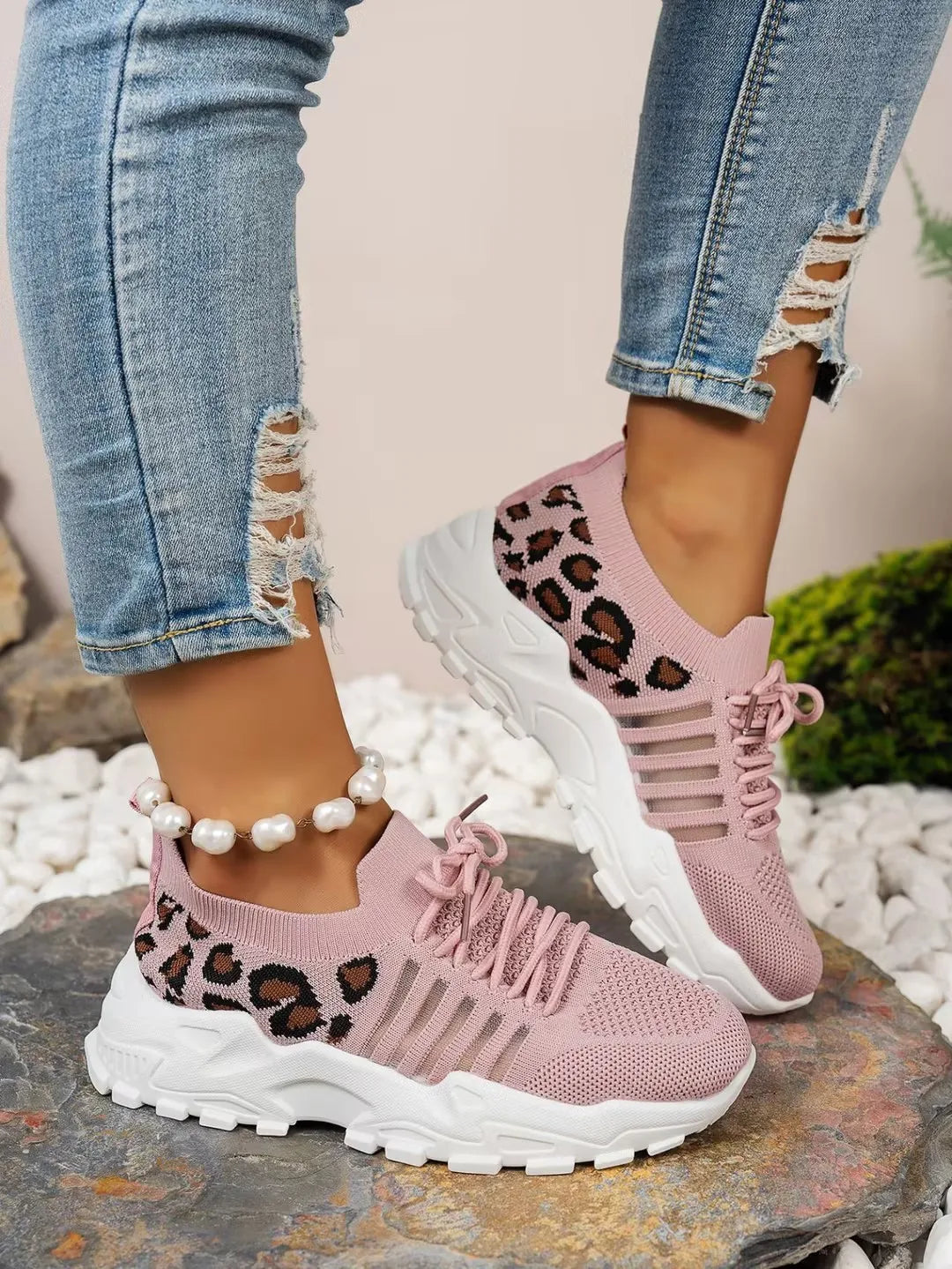 shoes woman 2025 [Leopard print sneakers] lightweight and breathable women's casual sneakers.women's shoes sale shoes - LKBA