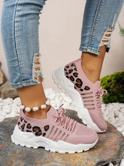 shoes woman 2025 [Leopard print sneakers] lightweight and breathable women's casual sneakers.women's shoes sale shoes - LKBA