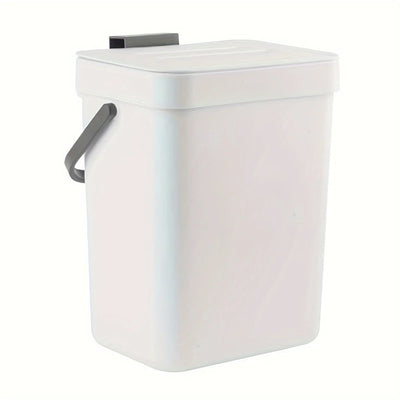 Space-Saving Quiet-Close Trash Can - 3/5L, Eco-Friendly Sealed Bin for Kitchen & Office - LKBA