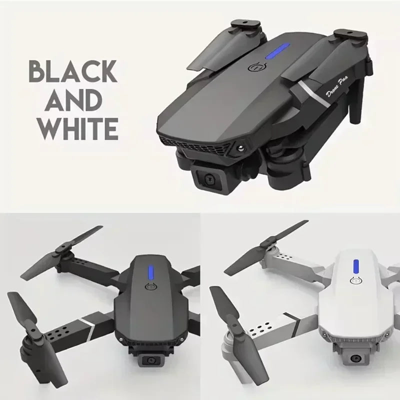 2025 E88Pro RC Drone 4K Professional With 1080P Wide Angle HD Camera Foldable Helicopter WIFI FPV Height Hold - LKBA