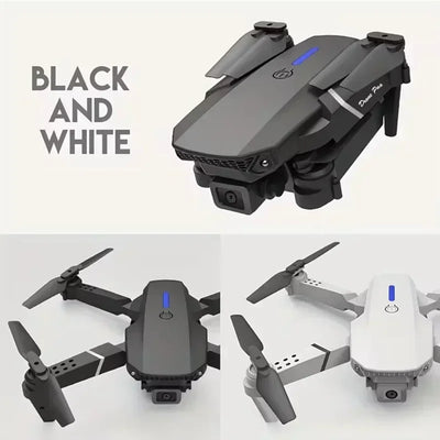 2025 E88Pro RC Drone 4K Professional With 1080P Wide Angle HD Camera Foldable Helicopter WIFI FPV Height Hold - LKBA