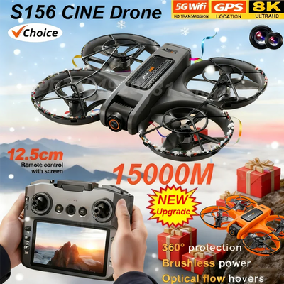 S156 RC Drone 2.4G 5G GPS Professional 8K HD Aerial Photography Remote Control Aircraft HD Dual Camera Quadcopter - LKBA