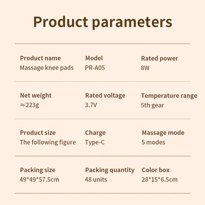 3 in 1 Cordless Thermal Knee Pad Knee Shoulder Massager Vibration Leg Arm Joint Brace Muscle Relax Joint Brace Muscle Relaxation - LKBA