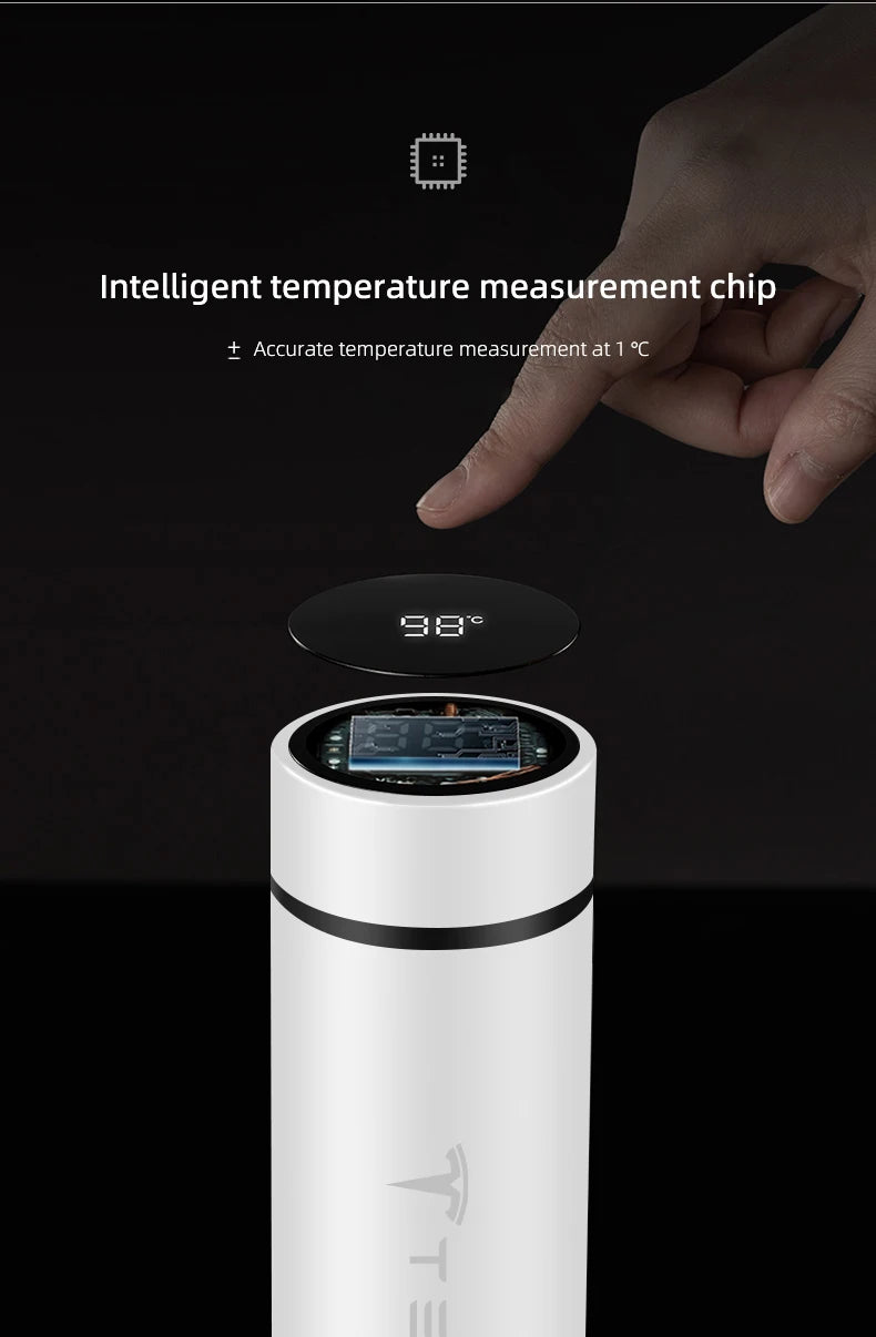 Coffee thermos leak proof car vacuum bottle travel portable thermos cup For Tesla Model 3 Y S X Cybertruck Juguete Roadster - LKBA