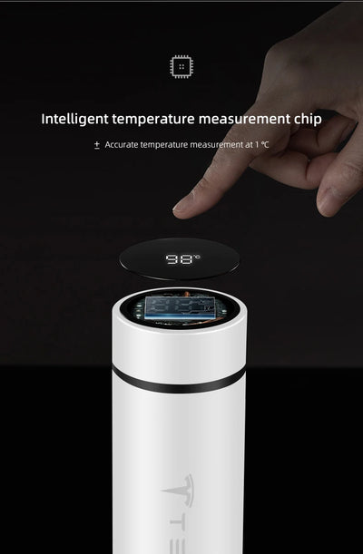 Coffee thermos leak proof car vacuum bottle travel portable thermos cup For Tesla Model 3 Y S X Cybertruck Juguete Roadster - LKBA