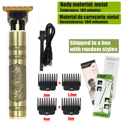 T9 Hair Clipper Repair Beard Shaving Body Hair Trimmer Clippers Electric Machine Men Haircut Machine 0mm Barber Shaver - LKBA
