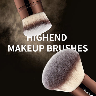 Makeup Brushes Double Head Foundation Powder Concealer Blusher Bronzer Makeup Brush Soft Fiber Hair - LKBA