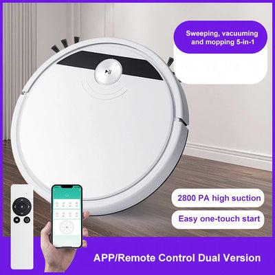 2024 NEW 2800PA 3-in-1 RS800 With Remote Control & APP Super Quiet Smart Robot Vacuum Cleaner Wet & dry Mopping Floor Home Appliance - LKBA