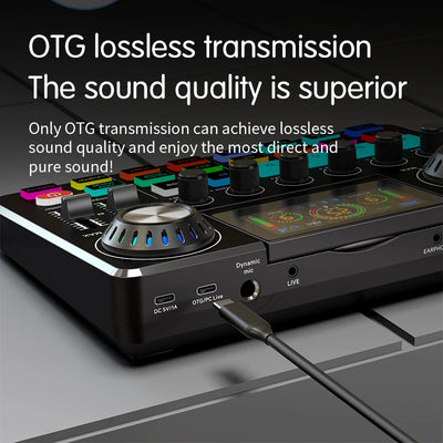 Live broadcast blog equipment Live sound card with microphone Set Bluetooth Audio Recording Mixer - LKBA