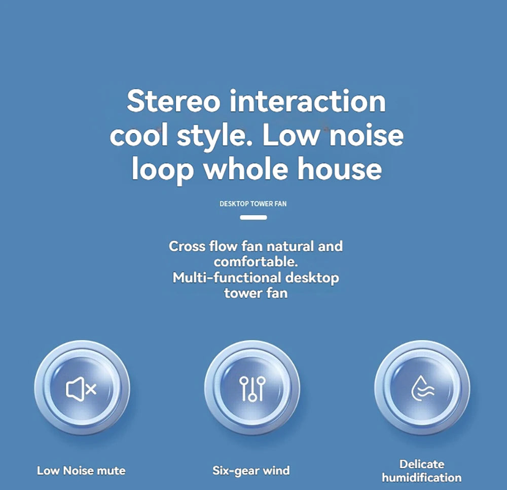 Mini Air Cooler Humidification Cooling USB Silent Timed Air Conditioning Fan Colorful Lights Night Light Led Screen 6 Wind Speed - LKBA