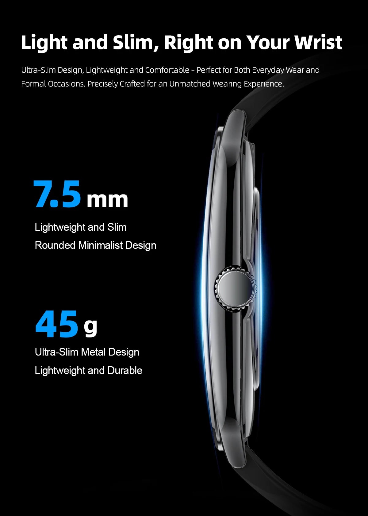 New Ultra Thin Smart Watch men 1.96" AMOLED 360*360 HD Pixel Display Always Show Time Call Reminder Smartwatch Ladies For huawei - LKBA