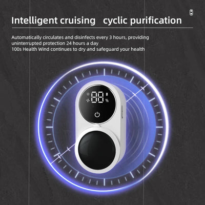 Mini Portable Rechargeable Travel Toothbrush Sterilizer Induction Switch with Charge Display UV Toothbrush Sterilizer Case - LKBA