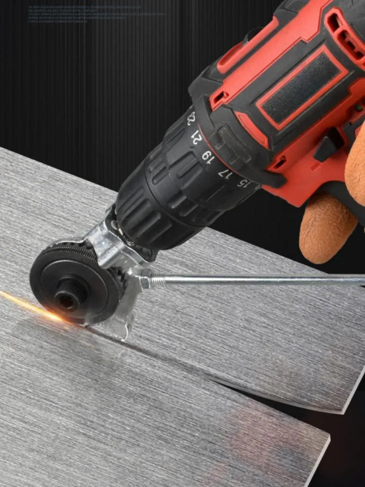Electric Drill Refitting Plate Shears Effortlessly Cut Through Stainless Steel, Aluminum & Iron Sheet - LKBA