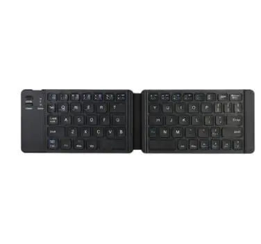 Bluetooth Foldable Keyboard With Touchpad Rechargeable Folding Keyboard with Large Touchpad Tri-Folding Ultra Slim Keyboard - LKBA
