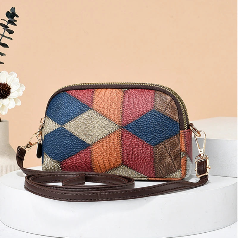 New Luxury Handbag Women Stitching Wild Messenger Bags Designer Brand Plaid Shoulder Bag Female Ladies Totes