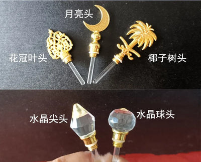 2/10pcs High-grade 3ml/5ml Empty Clear Crystal Glass Essential Oil Bottle Attar Oil /Perfume Bottle With Glass Stick - LKBA