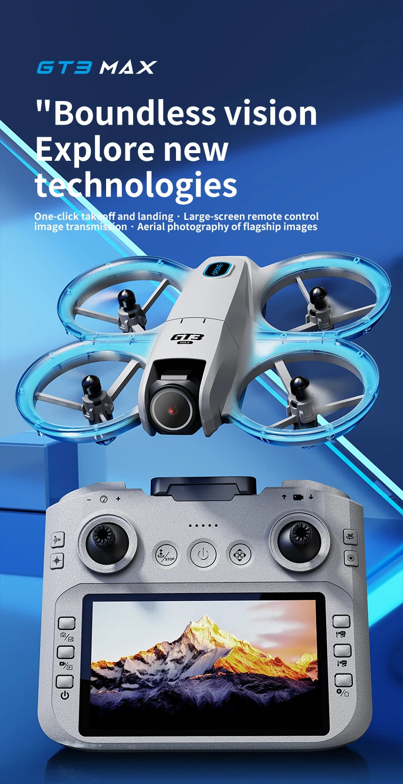 2025 GT3 RC Drone 8K 5G Professional HD Aerial Photography Obstacle Avoidance Remote Control Aircraft Dual Camera Quadcopter - LKBA