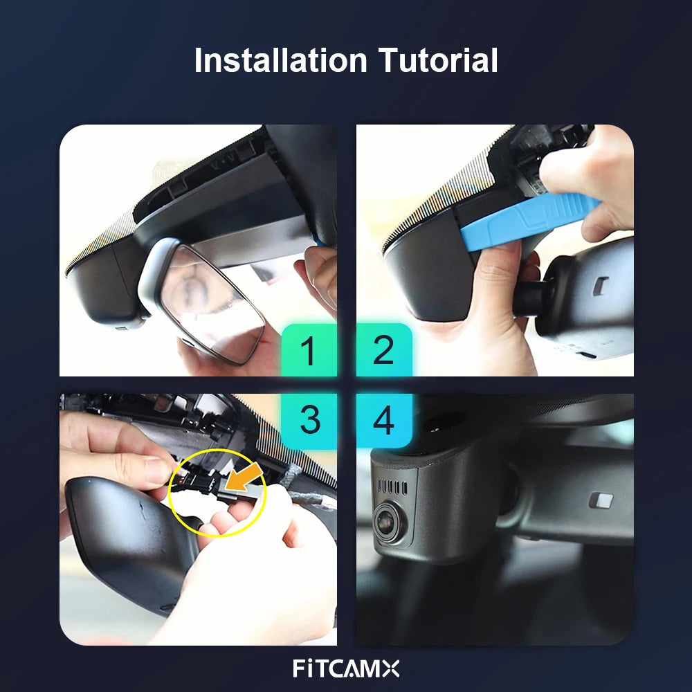 Dash Camera for 2019-2026 Audi A1 A3 A4 A5 A6 A7 A8 Q2 Q3 Q5 Q7 Q8 RS S S5 S8 SQ5 SQ8 TT, FITCAMX Car Camera 4K - LKBA