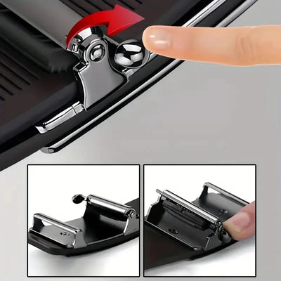 Men's waist belt with H-buckle, genuine leather belt, metal alloy automatic buckle brand - LKBA