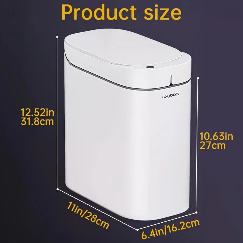 Smart Sensor Garbage Bathroom Trash Can Automatic Adsorption Bag Household Toilet Induction Waterproof Garbage Can Home Supplies - LKBA