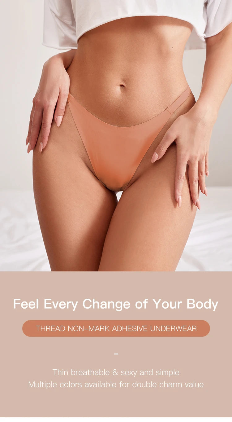 Hot Sale Sexy Ladies T-back Skin-friendly Underpants Stretch Thongs Women Underwear G-string seamless panties for women - LKBA