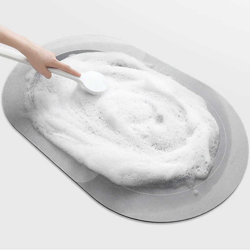 Super Absorbent Bathmat Quick Drying Bathroom Rug Non-Slip Entrance Doormat Floor Mats Toilet Carpet Bath - LKBA