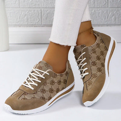 Spring and Summer Women Designer Mouth Breathable Cross Strap Sneakers Flat Comfortable Casual Walking sneakers Zapatos De Mujer - LKBA