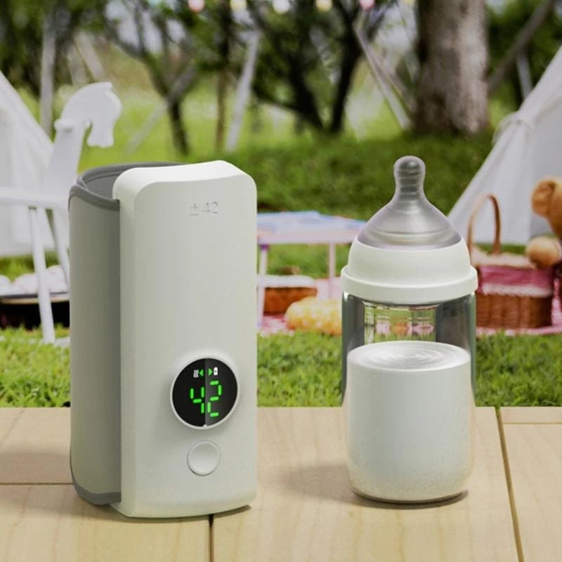 Convenient Baby Bottle Warmer 6-Gear Adjustable for Travel Quick Heating Solution with Adjustable Gear for Most Bottles G2TD - LKBA