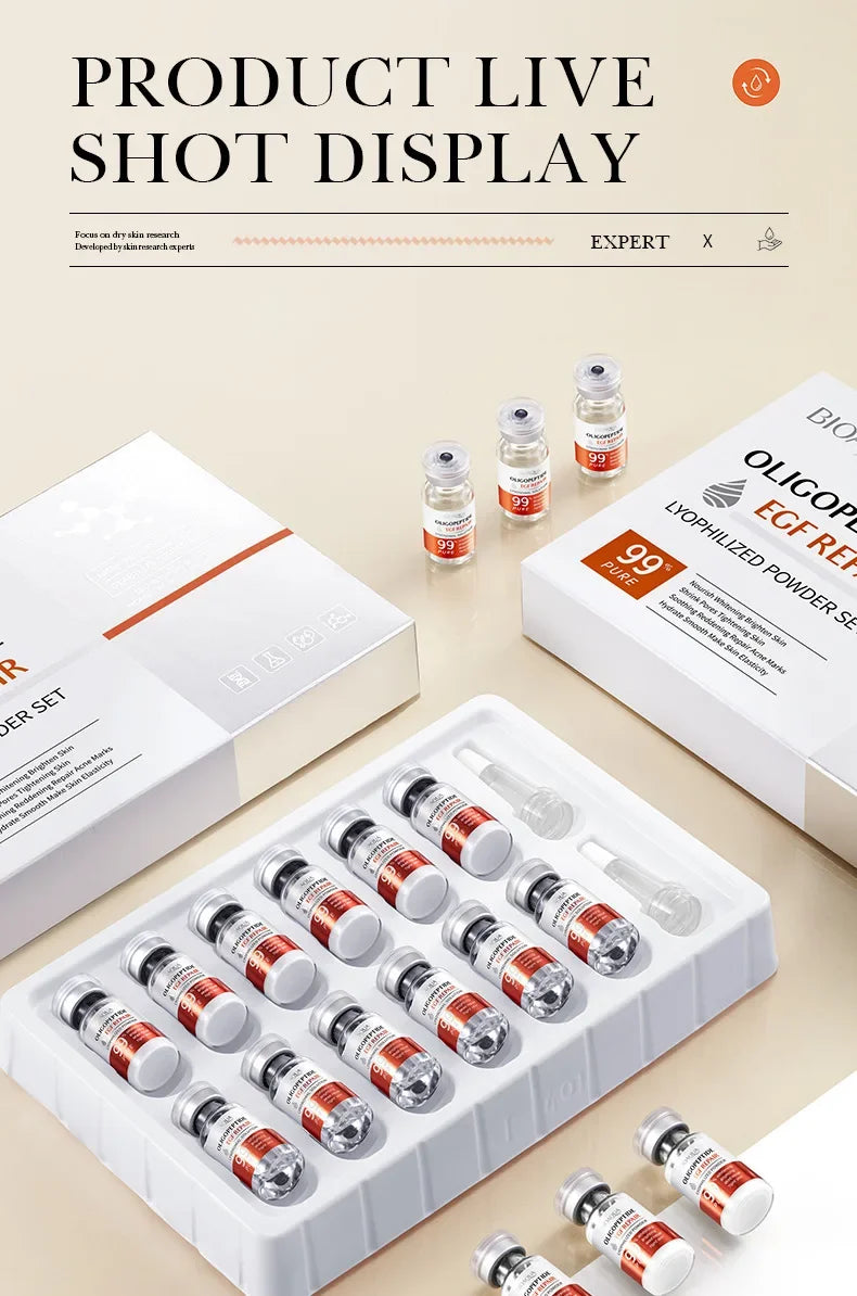 Facial  Serum Yeast Freeze-Dried Power Skin Care Set Shrink Pores Moisturizing Brighten Anti Aging Peptides Essence - LKBA