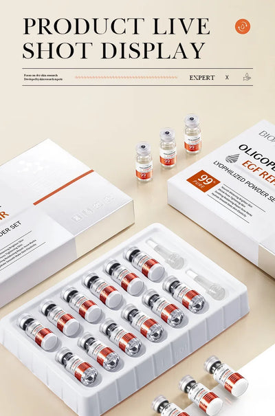 Facial  Serum Yeast Freeze-Dried Power Skin Care Set Shrink Pores Moisturizing Brighten Anti Aging Peptides Essence - LKBA