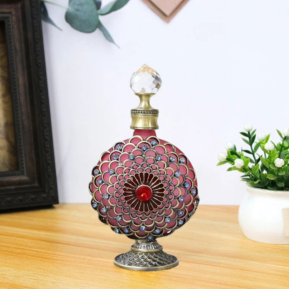 30ml Luxury Vintage Perfume Bottles parfum Mini Travel Essentials Oil Glass Dubai Refillable Perfume Refill mini Dropper Bottle - LKBA